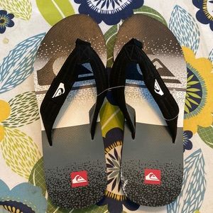 NWOT Mens Quicksilver size 9 flip flops
